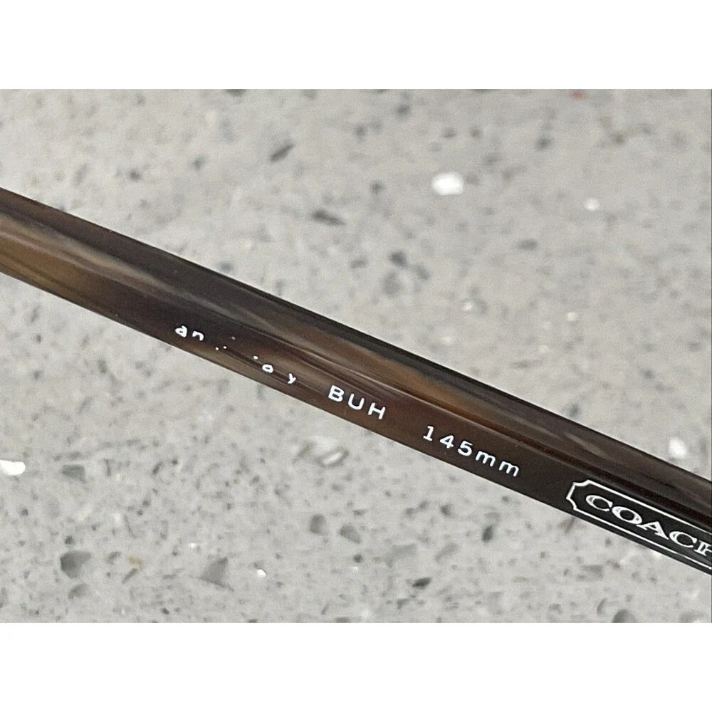 Coach Eyeglasses Frames ONLY 2001 020 Italy 50-19-145 BUH brown full rim